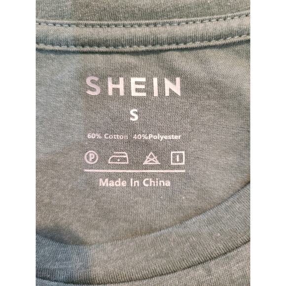 Shein small women's sage green graphic tee - Picture 4 of 6